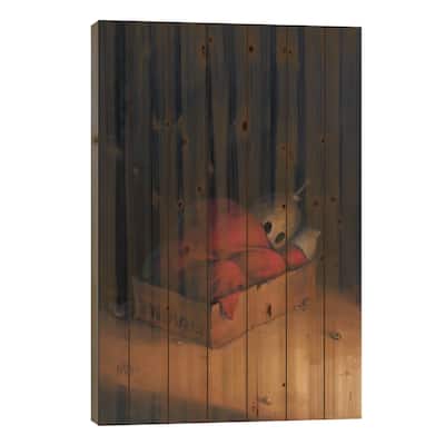 Fragile Print On Wood by Matt Dixon - Multi-Color