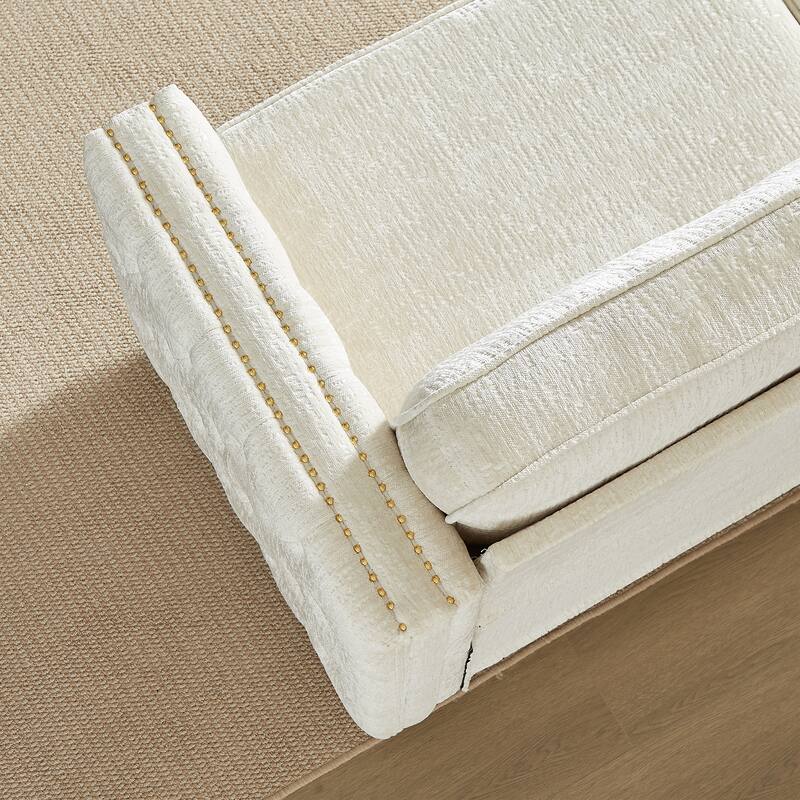 Luxurious Chenille Couch with Sleeper Sofa Bed, Easy Assembly, and Ultimate Comfort