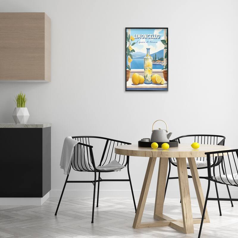 Stupell Limoncello Coastal View Framed Giclee Art Design By Andreas Magnusson