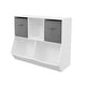preview thumbnail 4 of 13, Kids Bookcase with Collapsible Fabric Drawers, Toy Storage Cabinet