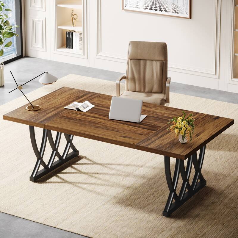 71'' Executive Computer Desk Writing Table for Home Office