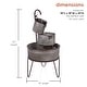 preview thumbnail 2 of 4, Alpine Corporation 3-Tier Vintage Tubs and Planters Fountain, 33" High