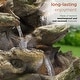 preview thumbnail 7 of 43, Alpine Corporation Outdoor Multi-Tier Rainforest Rock Waterfall Fountain with LED Lights