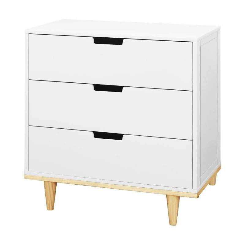 Modern Mid-Century Style Dresser Chest Wood Finish