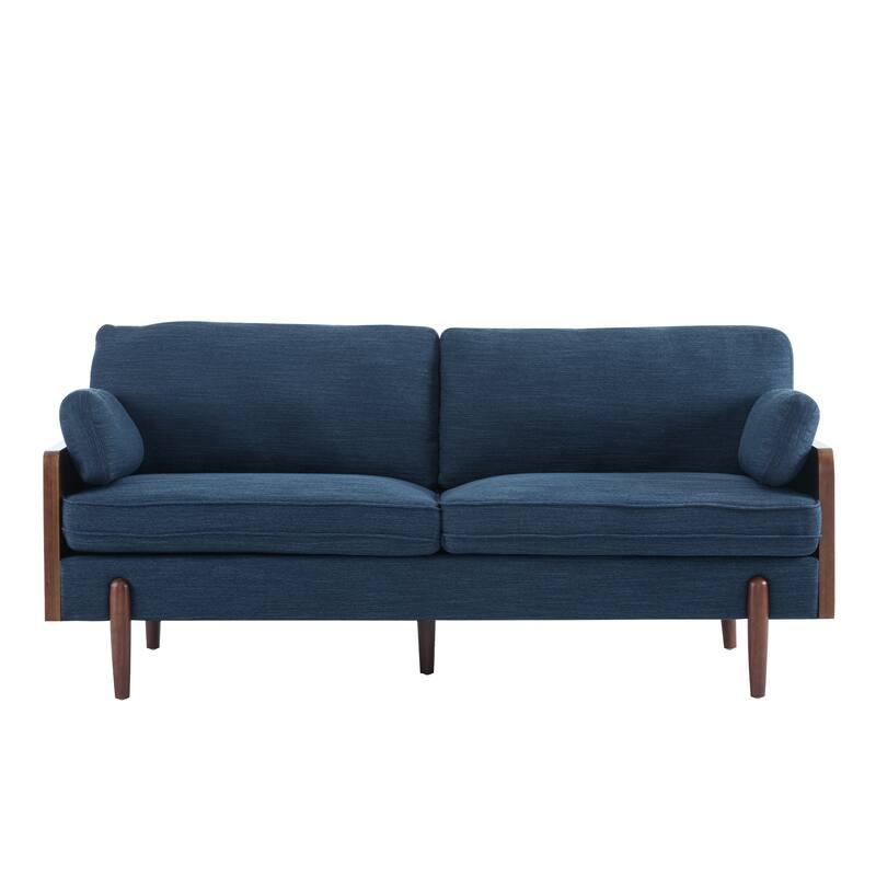 Mid-Century Modern Sofa with Slim Track Arms