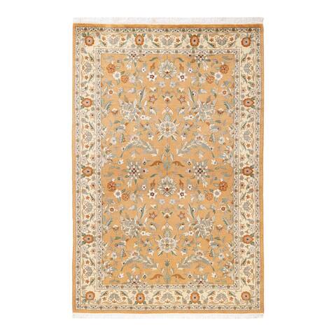 Overton Mogul One-of-a-Kind Hand-Knotted Area Rug - Yellow, 4' 1" x 6' 3" - 4 x 6