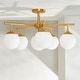 preview thumbnail 19 of 17, SAFAVIEH Lighting Briette Flush Mount - 26" W x 26" D x 15" H