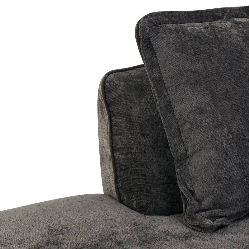 Christopher Knight Home - Modern Upholstered Sectional Sofa with Curved Silhouette