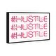 Oliver Gal 'hustle Day' Typography And Quotes Wall Art Framed Canvas 