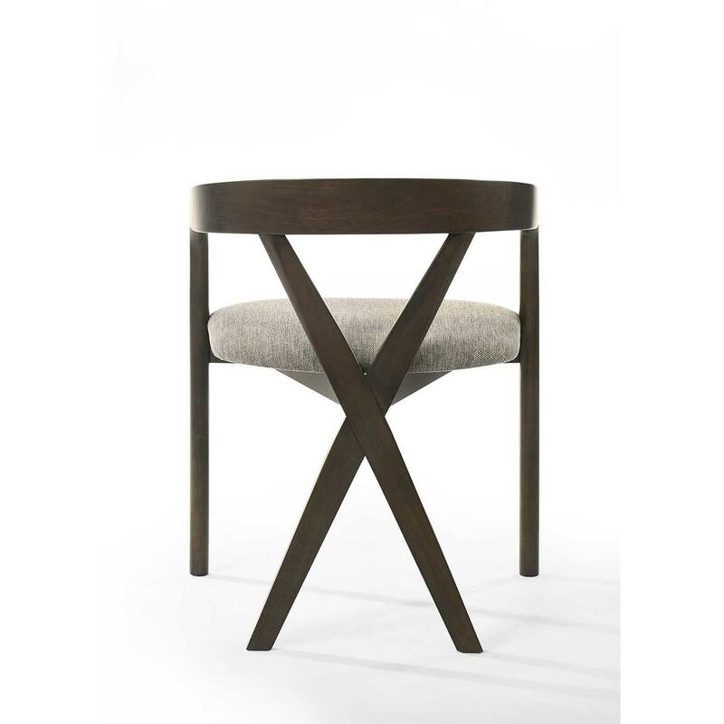 Modrest Weiss Mid-Century Modern Wenge Round Dining Set