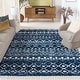 preview thumbnail 8 of 18, SAFAVIEH Berber Fringe Shag Leatha Trellis Rug - Cream/Dark Grey - 8' x 10'