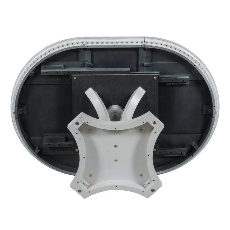 Retro 58" Round Extendable Dining Table