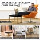 preview thumbnail 31 of 74, Upholstered Tufted Velvet Ottoman, Modern End of Bed Bench with Golden Metal Frame, Entryway Footrest Stool