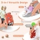 preview thumbnail 7 of 18, Gymax 3-in-1 Kids Slide Rocking Horse Set Convertible Toddler Slide w/