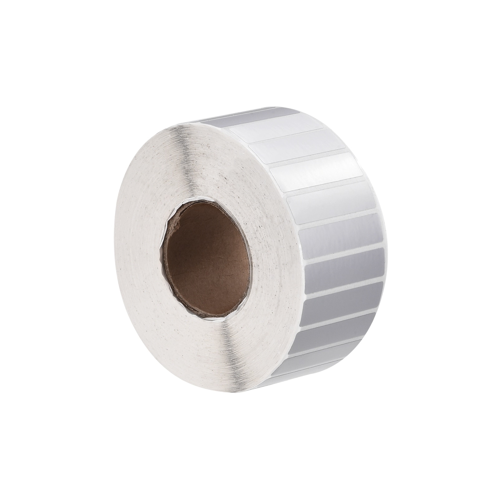 Rectangle Label Sticker Metallic Silver 1 Row 4000 Labels 1 Roll