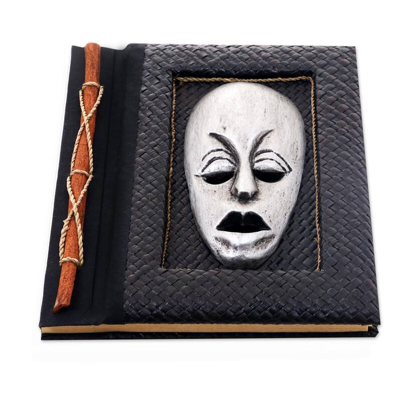 NOVICA Handmade Silver Guardian Natural Fibers Journal