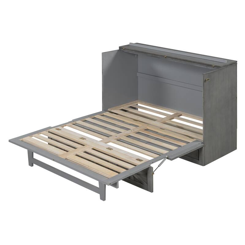 Modern Murphy Bed with Storage Drawers