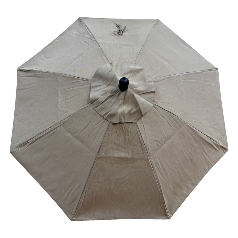 Tropishade 7.5' Market Umbrella with Sunbrella 7765 Ant Brass Rib