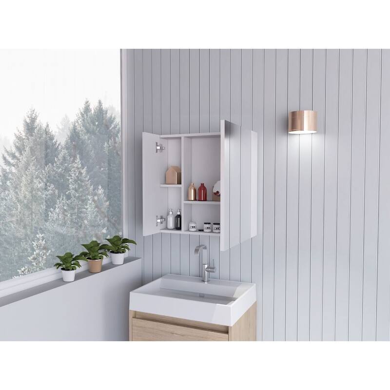 Medicine Cabinet, Four Internal Shelves, Single Door