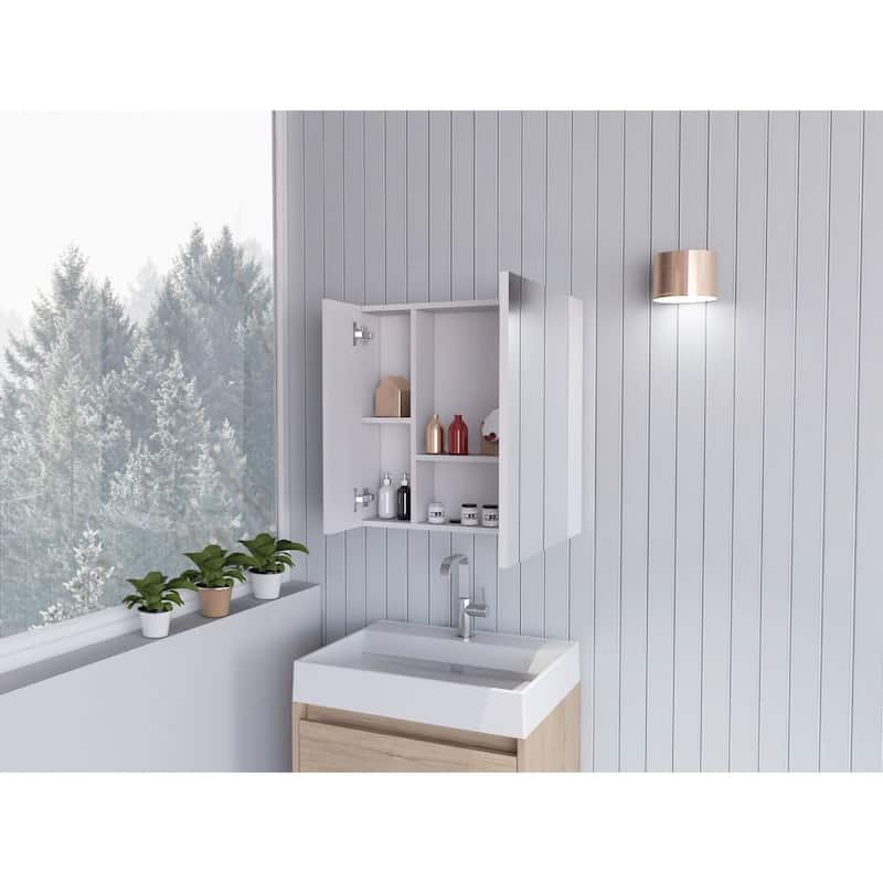 Medicine Cabinet Prague With Four Internal Shelves And Single Door