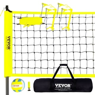 Outdoor Portable Volleyball Net System,60ft×30ft,Heavy Duty Volleyball Net for Backyard, Beach, Lawn