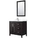 Option Dark Espresso, Chrome Trim, White Quartz Top