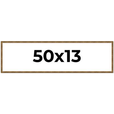 50x13 Frame Gold Picture Frame - Complete Modern Photo Frame Includes