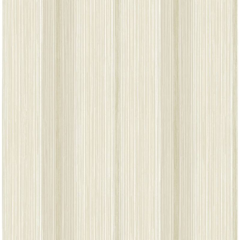 Chris Loves Julia x A-Street Prints Ames Beige Linen Stripe Wallpaper