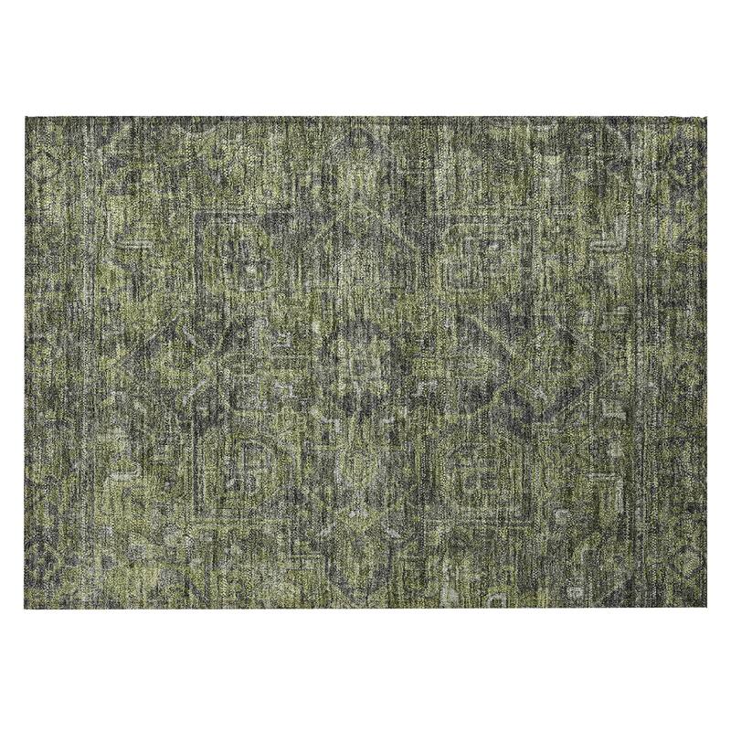 Mava Oriental Weather Resistant Timeless Grace Outdoor Rug