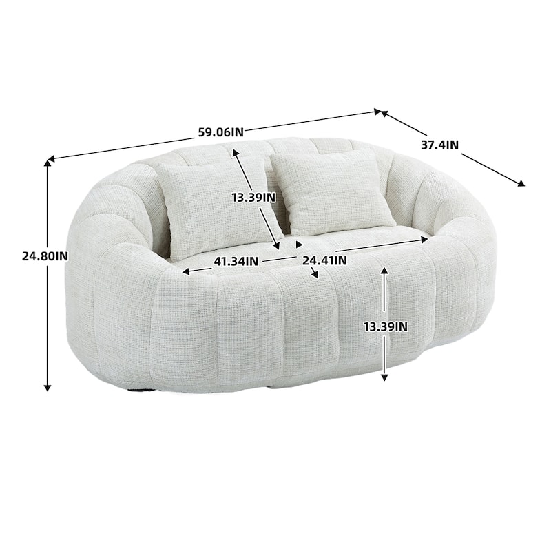 Bean Bag Chair Lazy Sofa Durable Comfort Lounger High Back Bean Bag Chair Couch for Adults and Kids