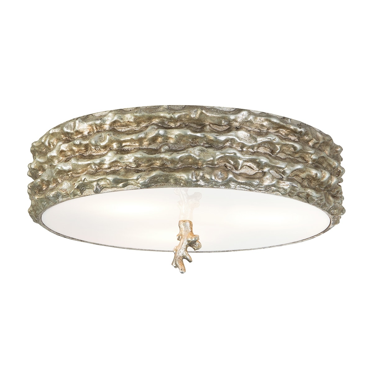 Trellis Silver 3-Light Flush