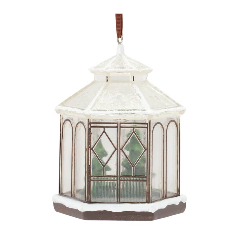 Gazebo Christmas Ornaments - 5.5" - Set of 4