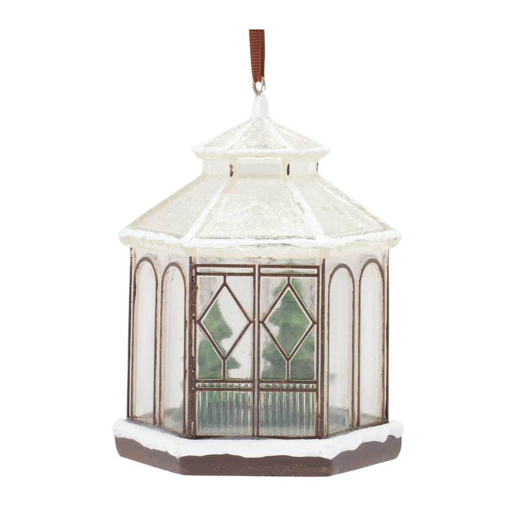 Gazebo Christmas Ornaments - 5.5" - Set of 4
