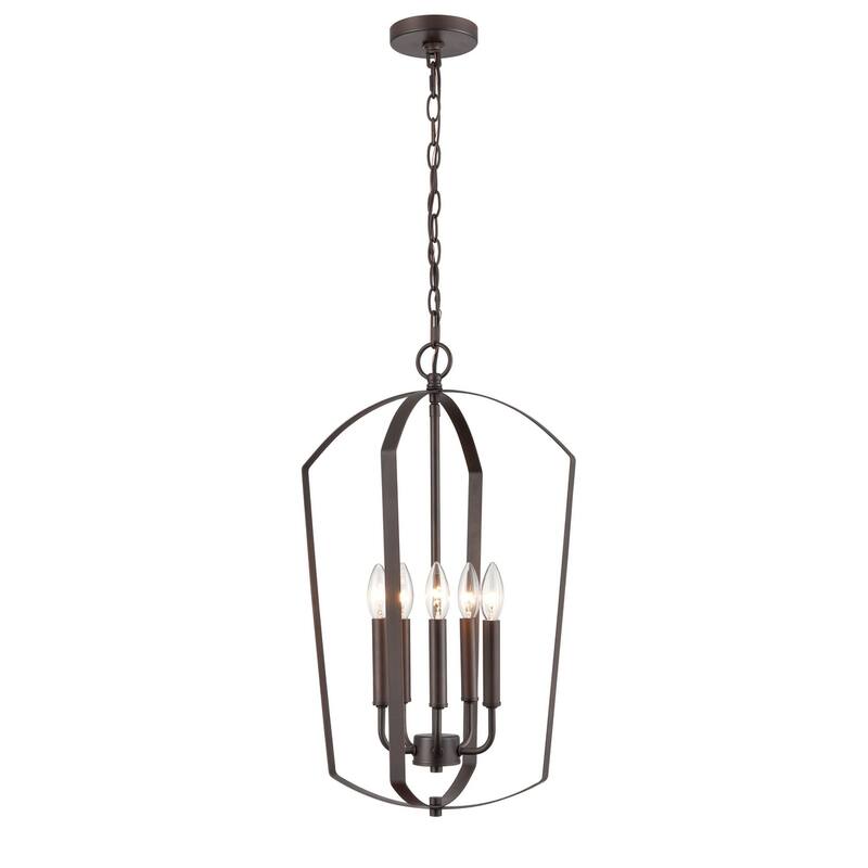 Millennium Lighting Ivey Lake 5 Light 15" Wide Chandelier - Rubbed Bronze