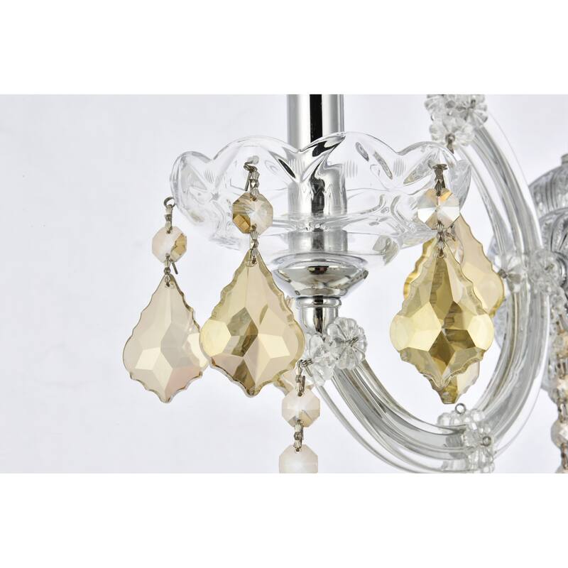 Elegant Lighting 2800W1-GT/RC Maria Theresa 12" Tall Wall Sconce with