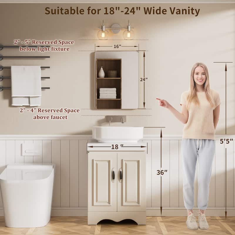 Modern Rounded Rectangle Stainless Steel Frame Wall Mirror