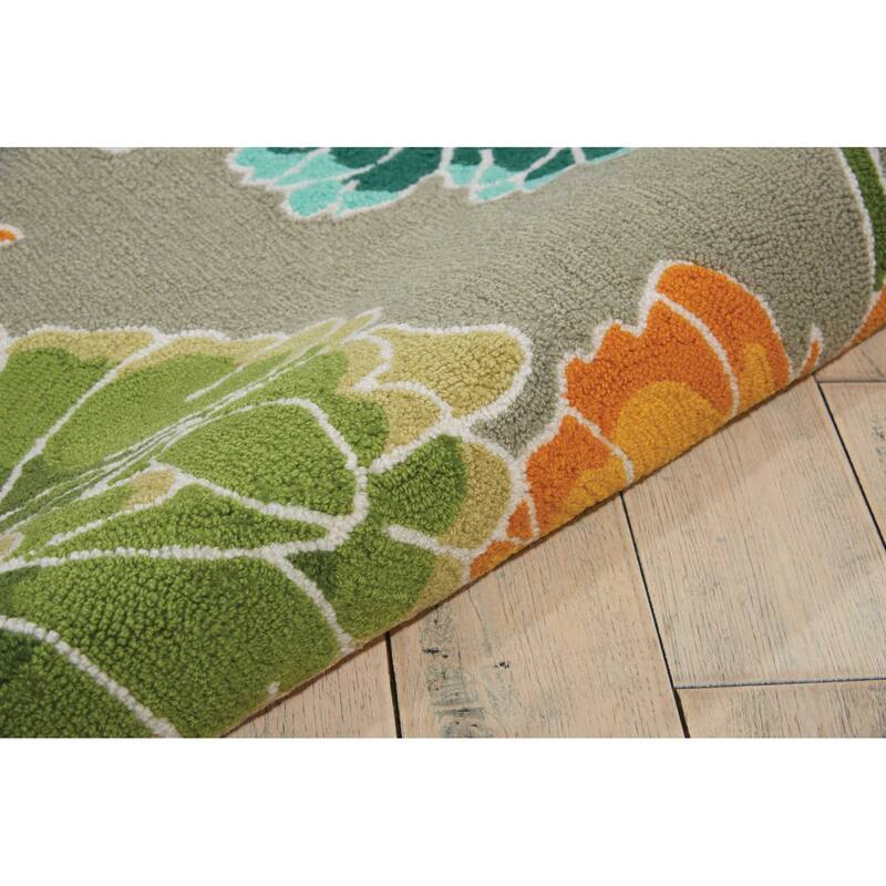 Gako Floral Traditional Stain Resistant Area Rug By HomeRoots - 90' X '60' X '0.5