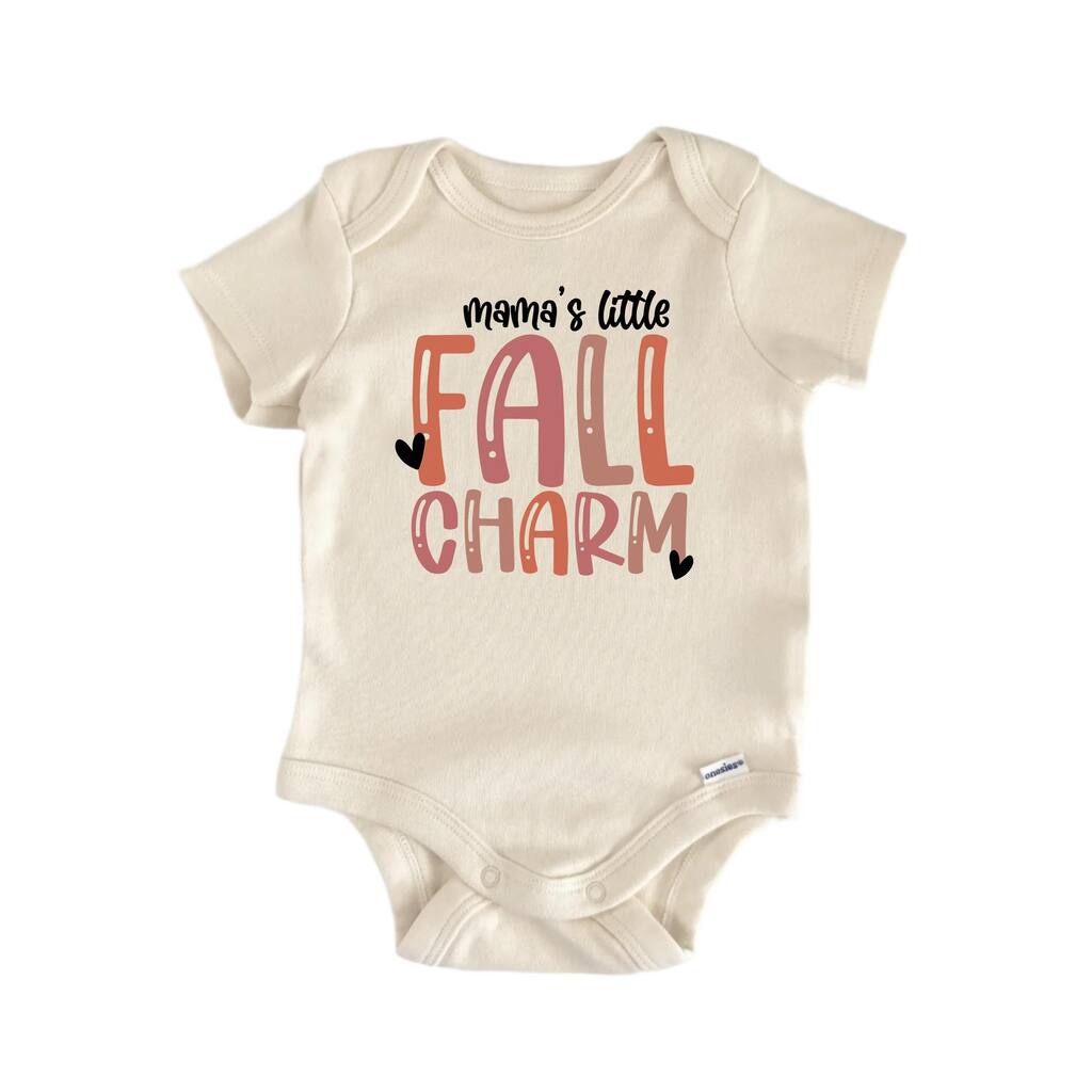 Mamas Little Fall Charm - Baby Boy Girl Clothes Bodysuit Funny Cute