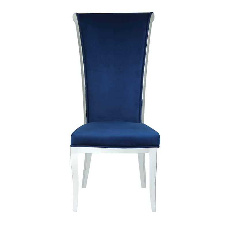 Somette Contemporary Tall Roll Back Side Chair, Set of 2