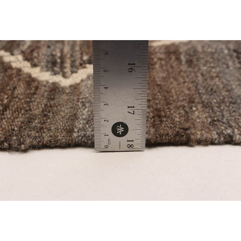 Sivas Brown Kilim 8'5" x 9'8" - 8'5 x 9'8