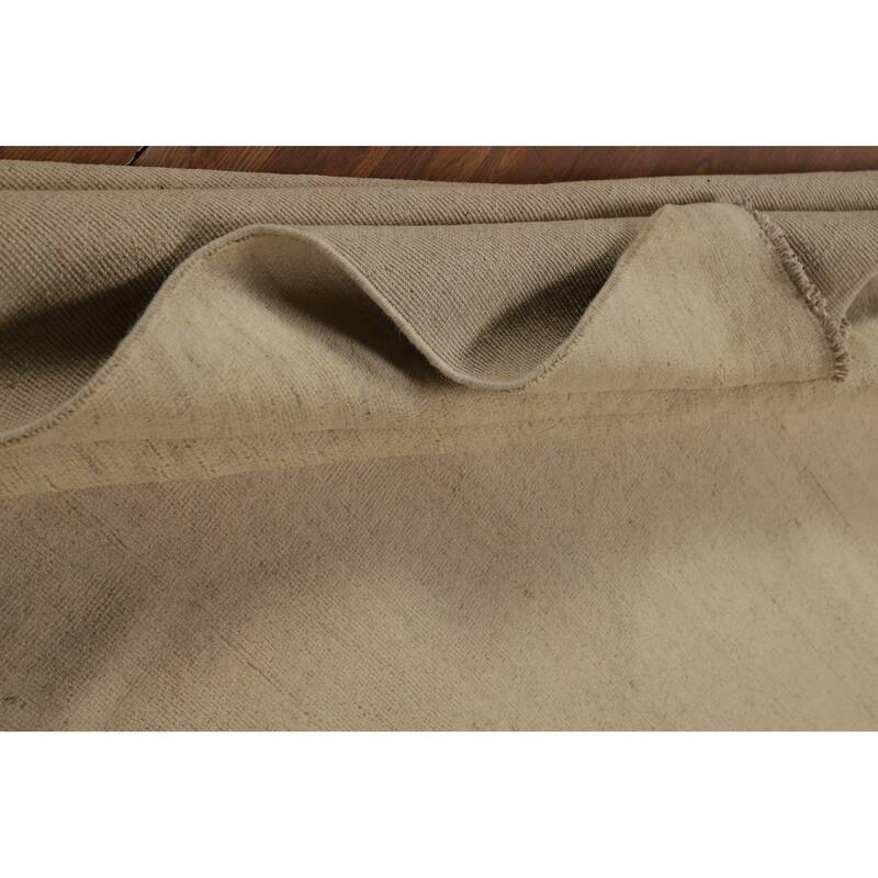 Modern Solid Gabbeh Oriental Area Rug Handmade Wool Carpet - 6'1" x 8'11"