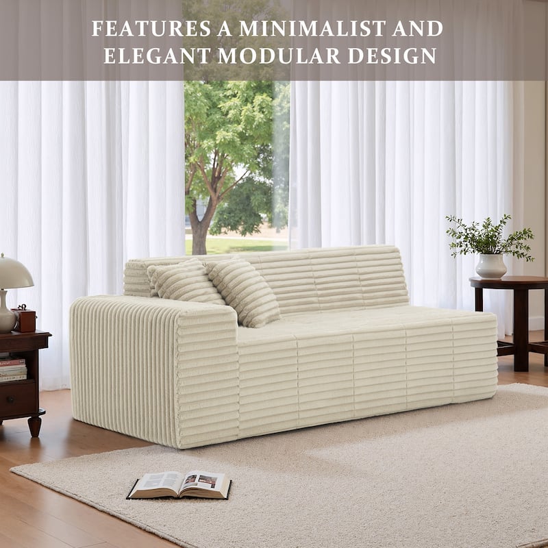 Modern Oversized plush Sofa Bed