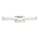 Option Satin Nickel / White Glass