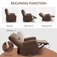 preview thumbnail 8 of 46, 360° Swivel Chair, Upholstered Recliner Chair with Adjustable Backrest Massage Reclining Chai for Living Room Lounge Chair