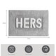 preview thumbnail 55 of 59, Jean Pierre Novelty Cotton Bath Rug - 21"x34" - "His" & "Hers"