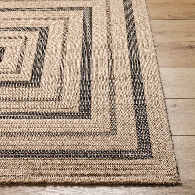 Encore Farmhouse Border Indoor/Outdoor Area Rug