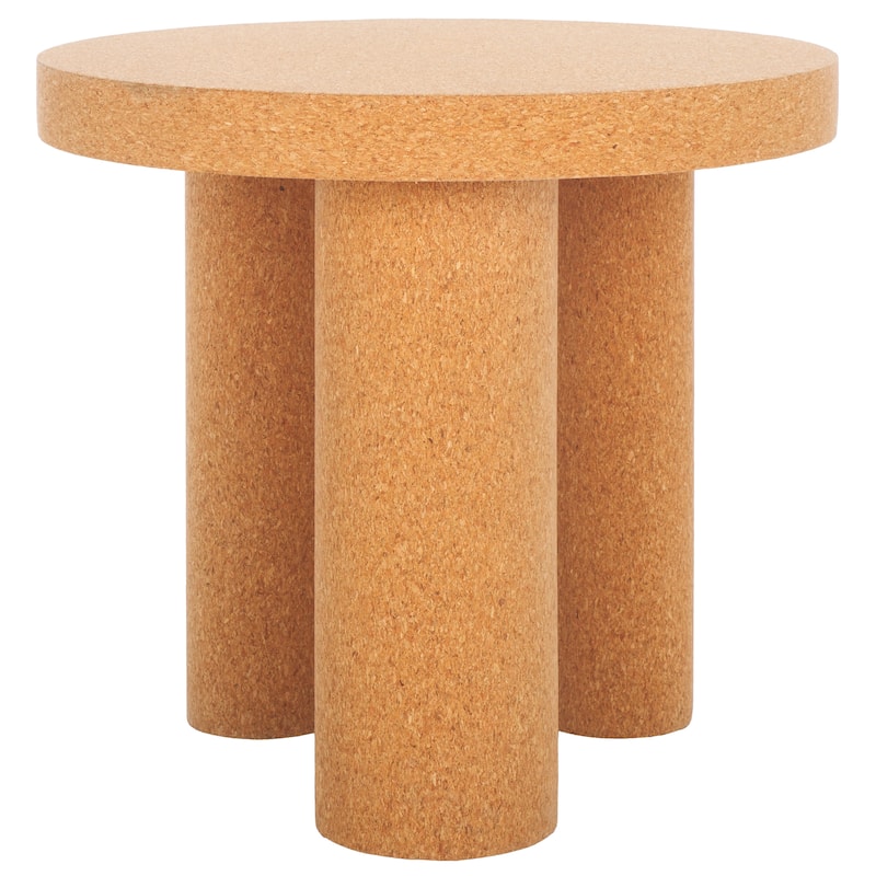 SAFAVIEH Couture Gilligan Cork 3 Leg Accent Table - 20"W x 20"D x 18"H