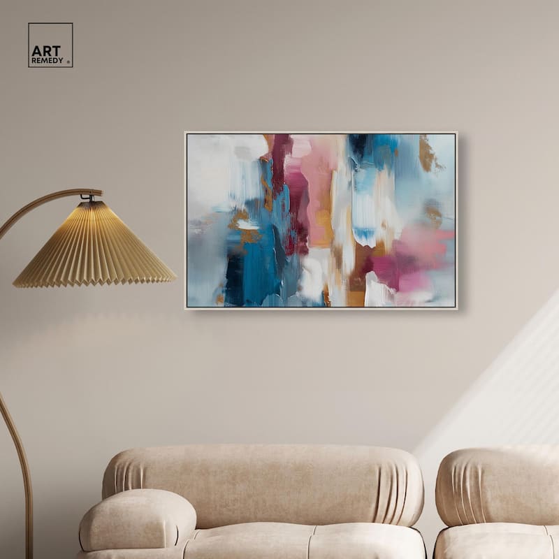 Rosy and Ocean Hues II Canvas by Art Remedy