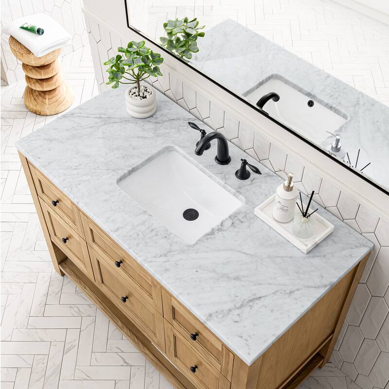 James Martin Vanities Breckenridge 48" Single Vanity, Light Natural Oak