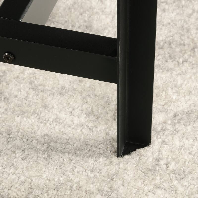 Engineered Wood Industrial Table Desk with Spacious Work Surface, Brown